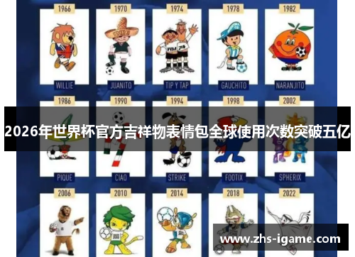 2026年世界杯官方吉祥物表情包全球使用次数突破五亿